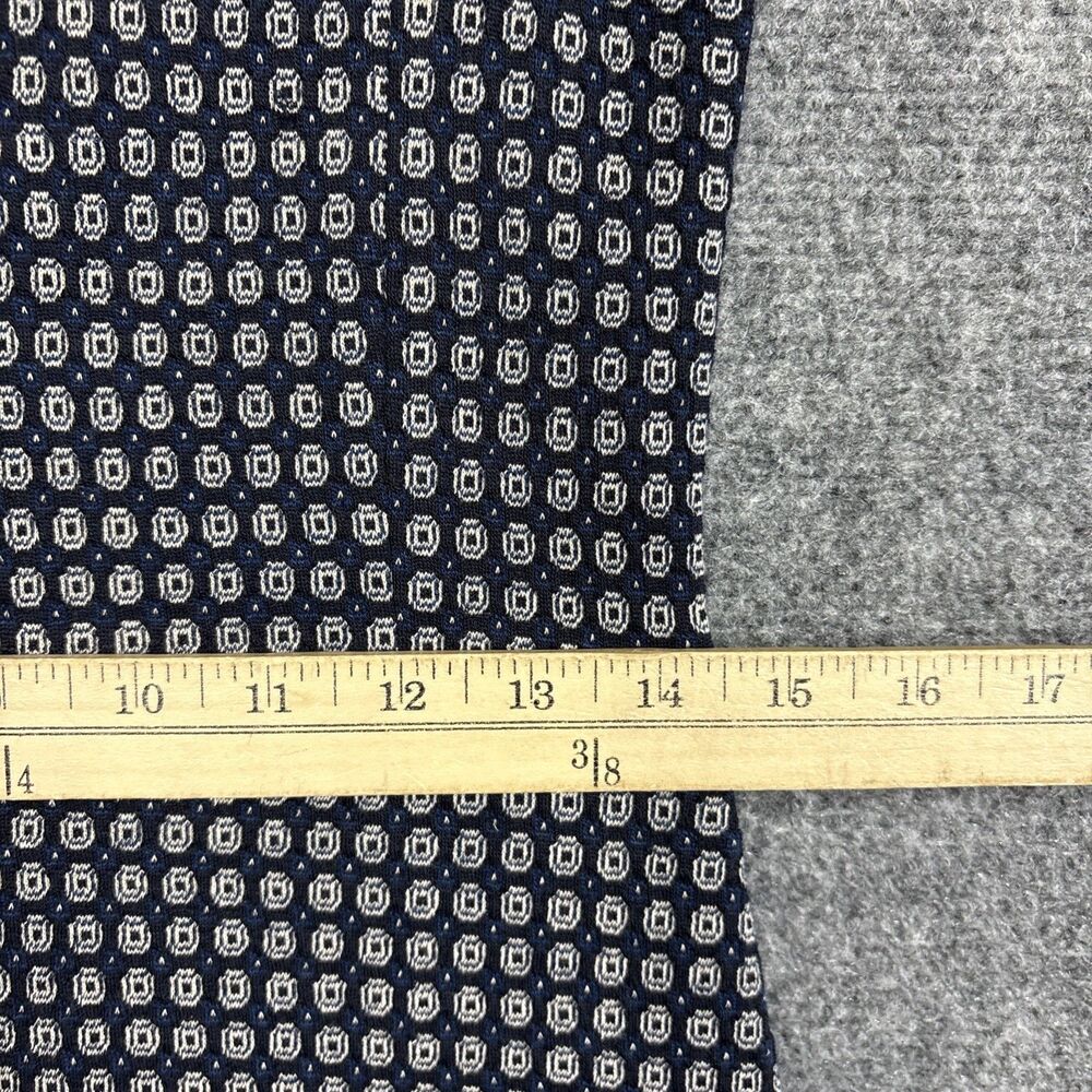 Theory Seraon Palmetto Knit Dress Womens Size 4 Navy Blue Geometric Money - Picture 7 of 9